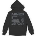 Armed And Dadly Fathers Day Pro Gun Owner Dad Hoodie