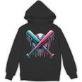 Baseball Drip For Boys Ice Cream Drip Youth Boys Baseball Hoodie