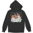Beagles In Snowman Christmas Lights Snowman Santa Beagle Dog Unisex Hoodie
