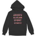 Christmas Alphabet Candy Cane Teachers Students Candy Cane Unisex Hoodie
