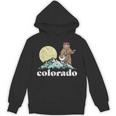 Colorado Banjo Bear Retro Style Mountains Sketch Unisex Hoodie