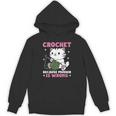 Crochet Because Murder Is Wrong Cat Knits Unisex Hoodie
