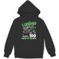 I Crushed 100 Days Of School Truck 100Th Day Of School Boys Hoodie