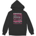 Crystal Name Personalized Crystal First Name Hoodie