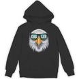 Eagles Lover Cool Bald Eagle's Head With Sunglasses Nature Hoodie