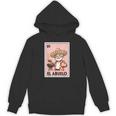 El Abuelo Grilling Grandpa Mexican Bingo Card Hoodie