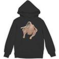 Fish Chicken Face Smoking a Cigarette Funny Meme Unisex Hoodie