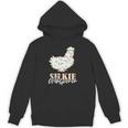 Fluffy Feathers Backyard Chicken Whisperer Silkie Chicken Lover Silky Chicken Small -Adult Short Sleeve Classic Fit Modern Classic Travel Poultry Enthusiasts Unisex Hoodie