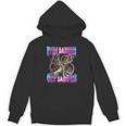 Funny Raccoon Meme Unisex Hoodie - Even Baddies Get Saddies