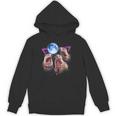 Three Groundhog Moon 3 Groundhog Head Groundhog Day Hoodie