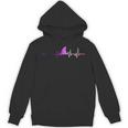 Genderfluid Shark Fin Heartbeat Queer Pride Flag Shark Lover Unisex Hoodie