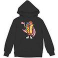 Hot Dog Day Sunglasses American Flag USA 4th Of July Funny Unisex Hoodie