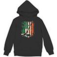 Irish Usa Flag Leprechaun Lucky Hockey St Patrick's Day Hoodie