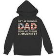 Just An Ordinary Dad Trying Not To Raise Communist Skull Dad Hoodie
