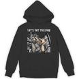 Let's Get Trashed Hoodie - Unisex Raccoon & Opossum Drinking Theme