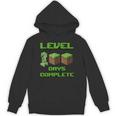 Level 100 Days Complete Gaming Pixel 100Th Days Of School Hoodie