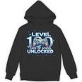Level 100 Days Of School Unlocked Boys 100Th Day Of School Hoodie