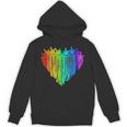 LGBTQ Pride I Love You Hand Sign Rainbow Heart ASL Ally Unisex Hoodie
