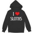 I Love Sloths I Heart Sloths Three Toed Tree Sloth Lover Unisex Hoodie