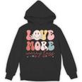 Love More Worry Less Smile Face Heart Happy Valentine's Day Unisex Hoodie