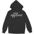 Offline Graphic Humour Holiday Leave Work Novelty Unisex Hoodie