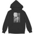 Patriotic Dirt Biking American Flag Rider Motocross Riding Unisex Hoodie