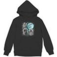 Raccoon Hoodie – Unique Moon-Howling Design for Unisex