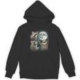 Raccoon Howling Moon Hoodie - Unique & Quirky Unisex Design