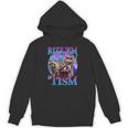 Retro Raccoon Meme Unisex Hoodie – Relatable Humor Vibe