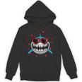 Shark Valentine Sunglasses Heart Cute Lovers Unisex Hoodie