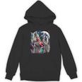 Three Raccoon Moon Unisex Hoodie - Humorous Meme Design