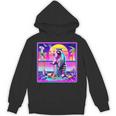 Vaporwave Raccoon Retrowave Synthwave Raccoon Meme Unisex Hoodie