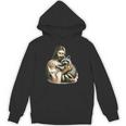 Vintage Distressed Jesus Raccoon Hug Unisex Hoodie for Raccoon Lovers
