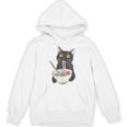Cat Eating Ramen Vintage Japanese Noodles Hoodie