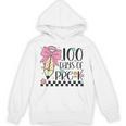 Cute 100Th Day Of School Coquette Bow 100 Days Of Pre-K Hoodie