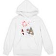 Faith Hope Love Snowman Jesus Dandelion Christian Christmas Unisex Hoodie