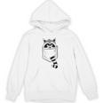 Raccoon Trash Panda Unisex Hoodie | Casual Blue Cartoon Sleeve