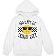 Retro 100 Days Of Skibidi Rizz Smile Face 100 Days Of School Hoodie
