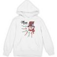 Snowman Mom Candy Cane Red Plaid Christmas Unisex Hoodie