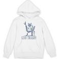 Stay Trashy Raccoon Hoodie - Fun Halloween Style for All