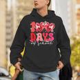 100 Days Of School Retro Disco Hearts 100Th Day Of School Hoodie