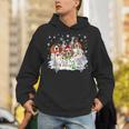Beagles In Snowman Christmas Lights Snowman Santa Beagle Dog Unisex Hoodie
