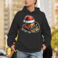 Cowboy Santa Hat Xmas Reindeer Rodeo Christmas In Texas Unisex Hoodie
