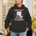 Crochet Because Murder Is Wrong Cat Knits Unisex Hoodie