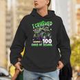 I Crushed 100 Days Of School Truck 100Th Day Of School Boys Hoodie