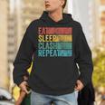 Eat Sleep Clash Repeat Gaming Clans Vintage Distressed Hoodie