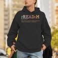 Freadom Definition Freadom Reading I Read Banned Books Tee Unisex Hoodie
