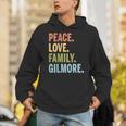 Gilmore Last Name Peace Love Family Matching Unisex Hoodie