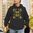 Ginkgo Leaves Opulent Foliage Abstract Mirror Image Unisex Hoodie