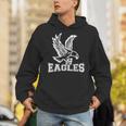 Go Eagles Fly Vintage Eagles Flying Bird Inspirational Hoodie